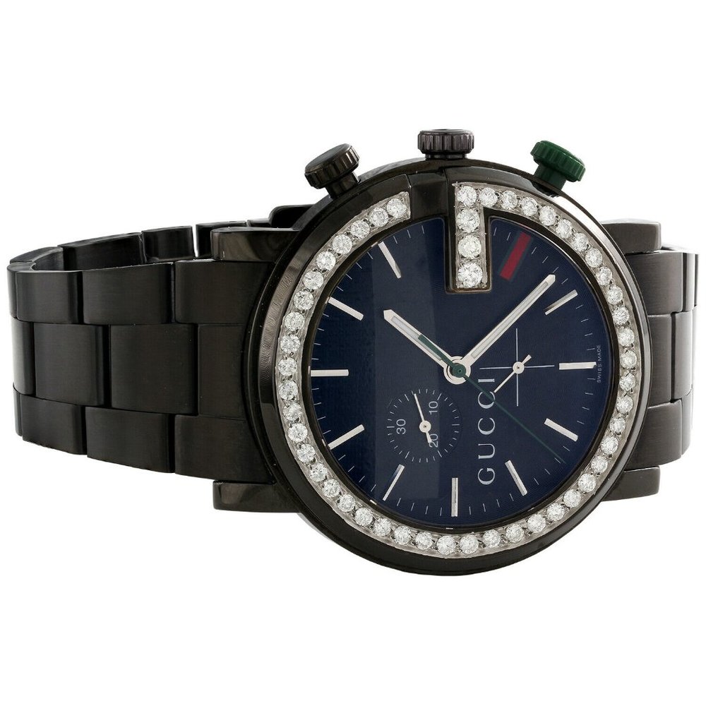 Gucci G-Watch 44mm 2 CT Diamond Genuine Watch - Picture 4 of 7